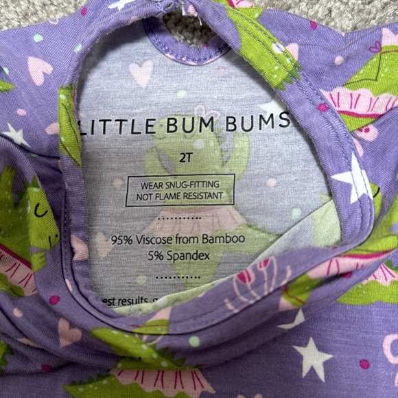 Little Bum Bums/Bums & Roses Dinosaur Ballerina Bodysuit Twirl - Picture 4 of 7